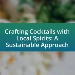 Crafting Cocktails with Local Spirits: A Sustainable Approach