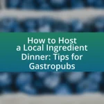 How to Host a Local Ingredient Dinner: Tips for Gastropubs