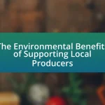 The Environmental Benefits of Supporting Local Producers