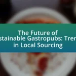 The Future of Sustainable Gastropubs: Trends in Local Sourcing
