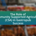 The Role of Community Supported Agriculture (CSA) in Gastropub Success